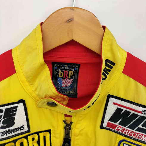 イエローコーン YELLOW CORN ワッペン レーシングジャケット ナイロン ジップアップブルゾン メンズ import:S
